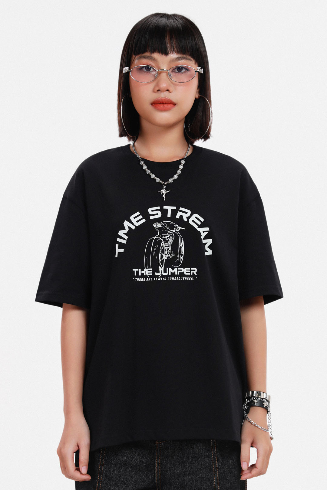 Y2k Vintage Tees for Men Punk Goth Oversized T Shirts Grunge